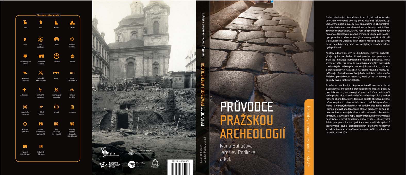 Obálka knihy Průvodce pražskou archeologií