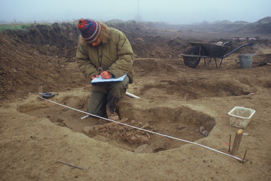 Dokumentace archeologického objektu v Praze 9 - Miškovicích.