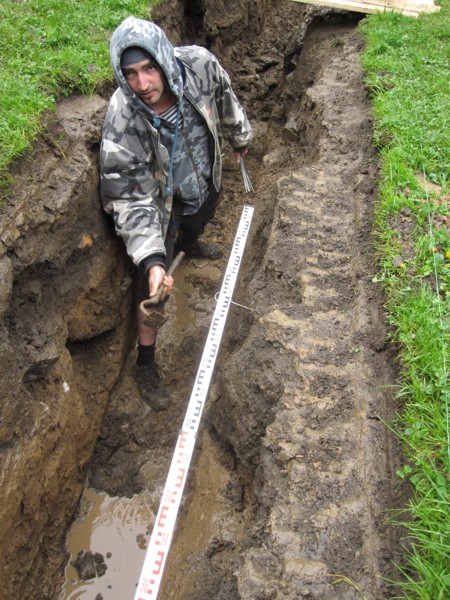 Archeologickému výzkumu počasí skutečně nepřálo.