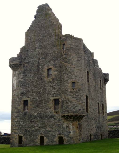 Hrad Scalloway z počátku 17. století ve stejnojmenném...