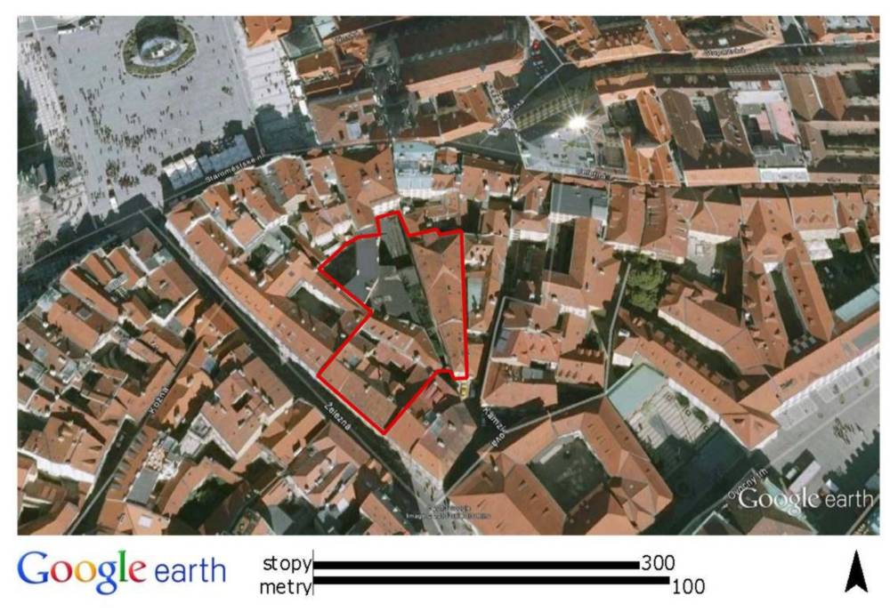 Obr. 1: Rozsah plochy, kde proběhl či probíhá archeologický...