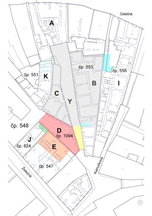 Obr. 2: Přehled dosud proběhlých archeologických výzkumů...